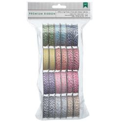 American Crafts Baker's Twine Value Pack 5yd Spools 12/Pkg Bright, 12 Colors/