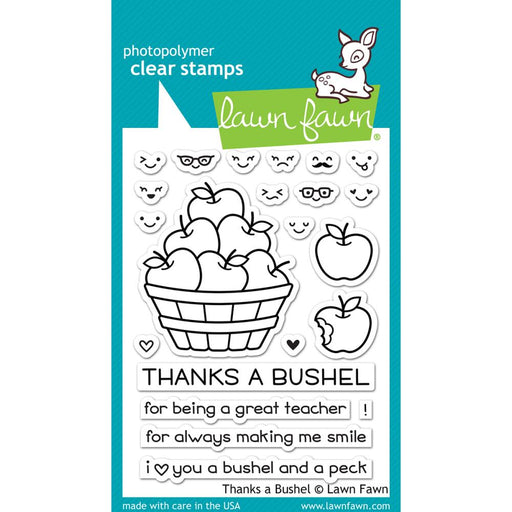 Lawn Fawn Clear Stamps 3"X4" - Thanks A Bushel