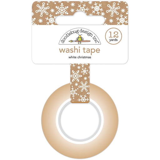 Doodlebug Washi Tape 15mmX12yd - White Christmas