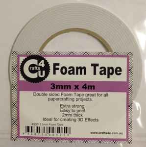 Crafts4U 3mm x 4m Foam Tape 2mm Thick