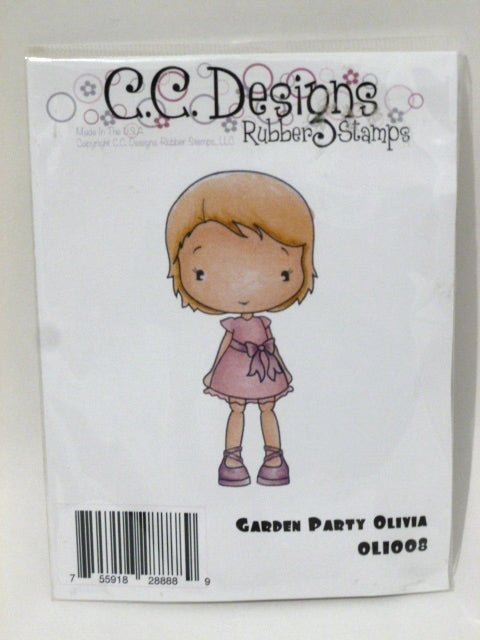 C.C. Designs Rubber Stamp - Garden Party Olivia - OL1008