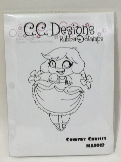 C.C. Designs Rubber Stamp - Country Chrissy - MA1012