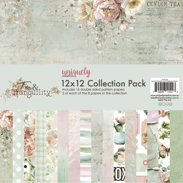 Uniquely Creative. TEA & TRANQUILITY 12 X 12 COLLECTION PACK