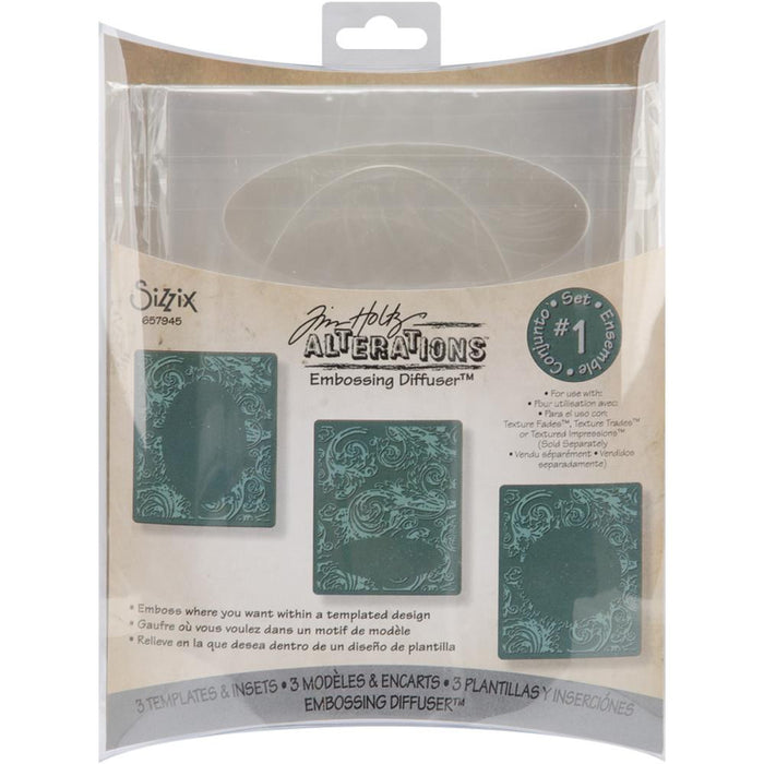 Sizzix Embossing Diffuser 657945 Oval & circle