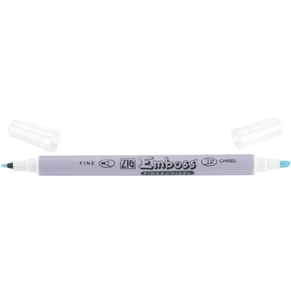 ZIG Emboss Fine & Chisel Twin Tip Marker Clear — Jets Craft Shop