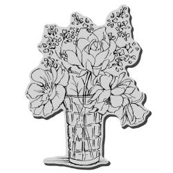 Stampendous  Cling Vase Bouquet
