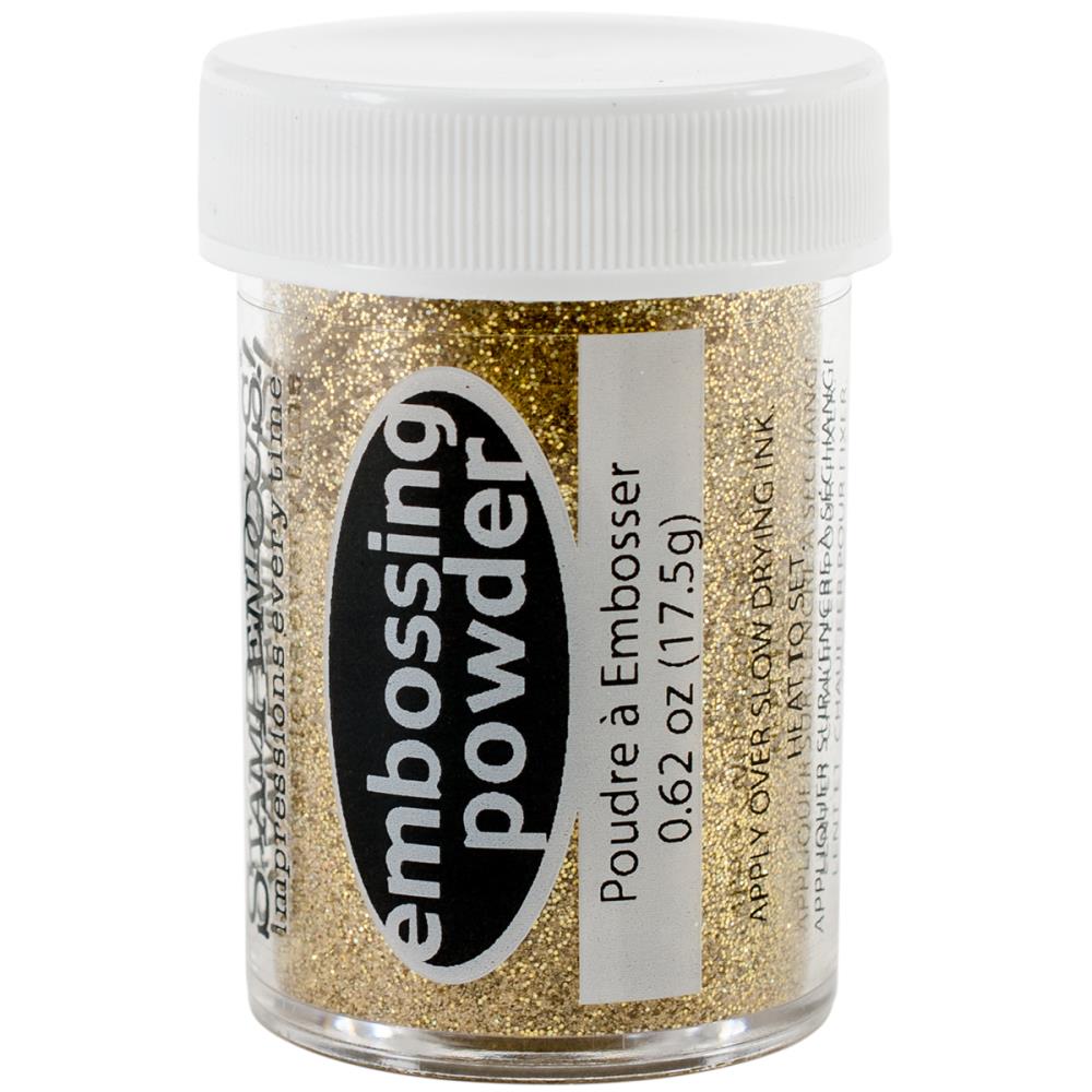 Stampendous Embossing Powder .62oz Sparkly Jeweled Gold Transparent ...