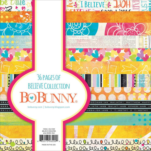 BoBunny 6"x6" Paper Pad Believe Collection