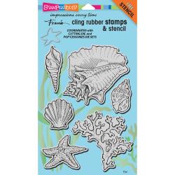Stampendous Cling Stamp Seashells CRS5090