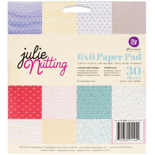 Prima Marketing Julie Nutting 6x6 Paper Pad Feuilles