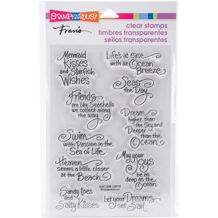 Stampendous Perfectly Clear Stamps Ocean Wisdom