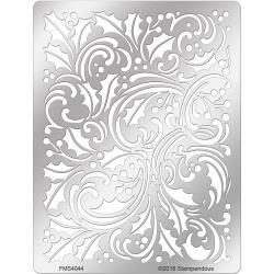 Stampendous Metal Stencil Holly Scroll