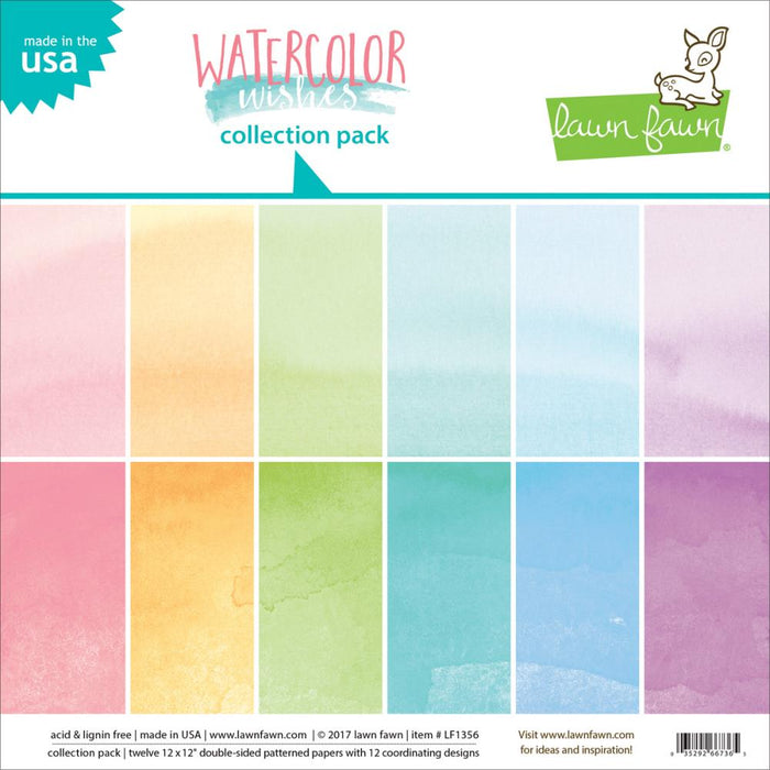 Watercolour Wishes Collection Pack - Lawn Fawn