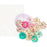 Misty Rose Mulberry Paper Flowers 14/Pkg - Ashby W/Stencil
