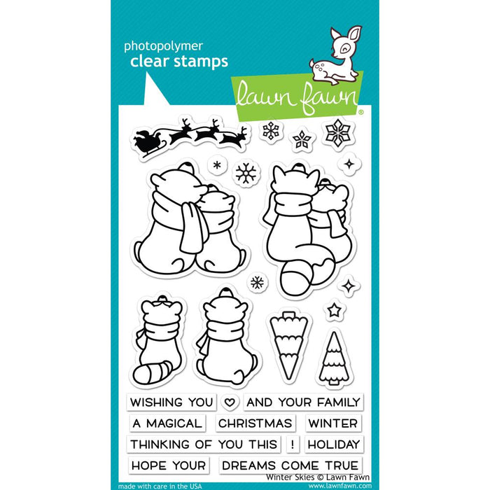 Lawn Fawn Clear Stamps 4"X6" - Winter Skies