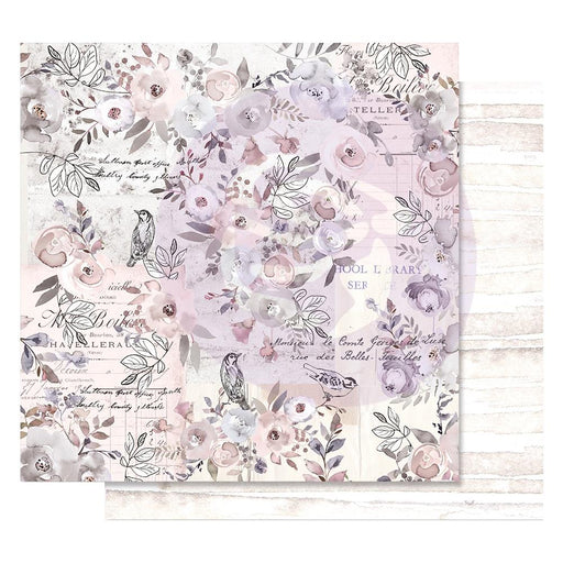 Prima Marketing Lavender Frost Double-Sided Cardstock 12"X12 Finding The Way