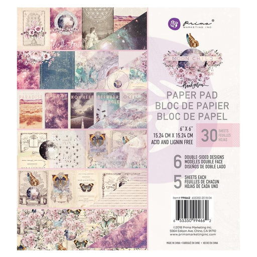 Prima Marketing Double-Sided Paper Pad 6"X6" 30/Pkg Moon Child