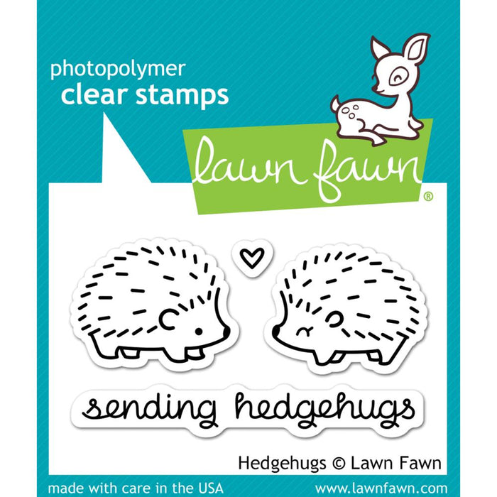 Lawn Fawn Clear Stamps 3"X2" - Hedgehugs