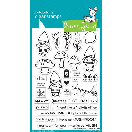 Lawn Fawn Clear Stamps 4"X6" - Oh Gnome!
