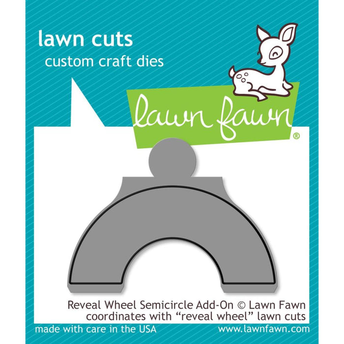 Lawn Cuts Custom Craft Die - Reveal Wheel Semicircle Add-On