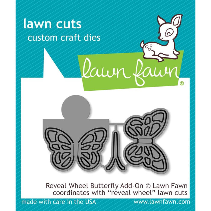 Lawn Cuts Custom Craft Die - Reveal Wheel Butterfly Add-On