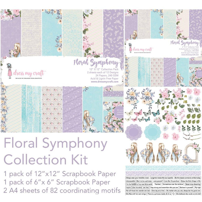 Dress My Crafts Collection Kit - Floral Symphony