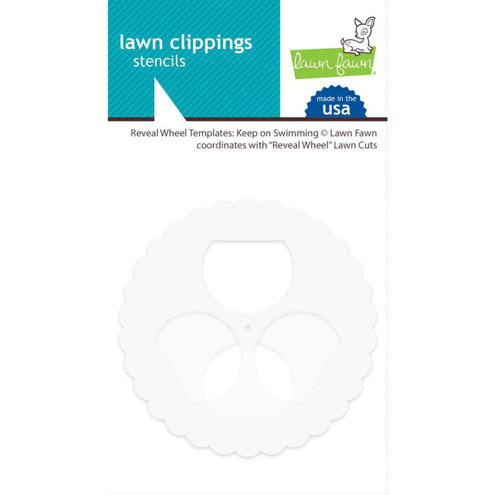 Lawn Clippings Stencils - Reveal Wheel: Keep On Swimming