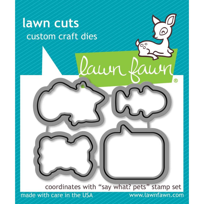 Lawn Cuts Custom Craft Die - Say What? Pets