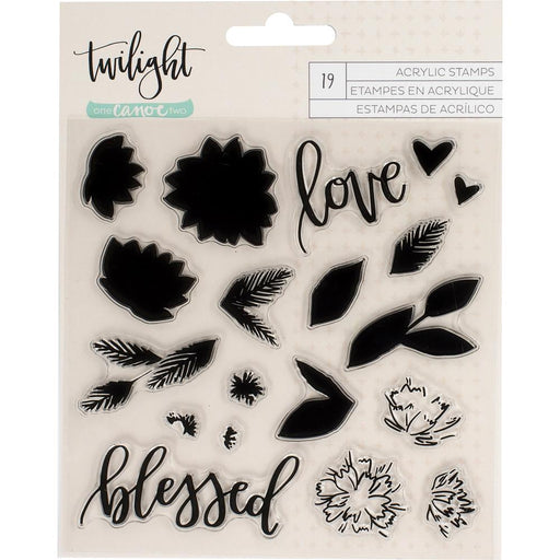 One Canoe Two Twilight Acrylic Stamps