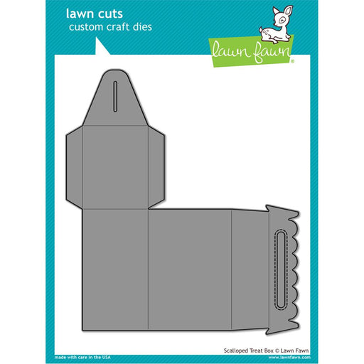 Lawn Cuts Custom Craft Die - Scalloped Treat Box