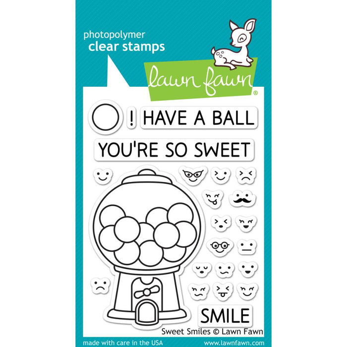 Lawn Fawn Clear Stamps 3"X4" - Sweet Smiles