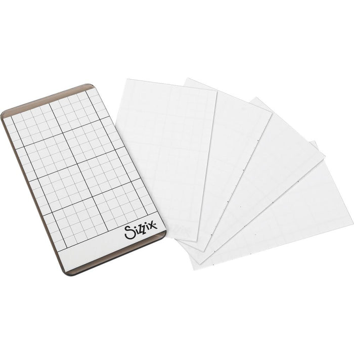 Sizzix Sticky Grid Sheets 5/Pkg - 2.5"X4.5"