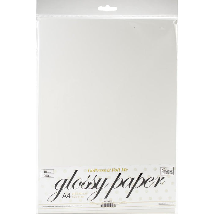 Couture Creations GoPress & Foil Glossy A4 Paper 10/Pkg
