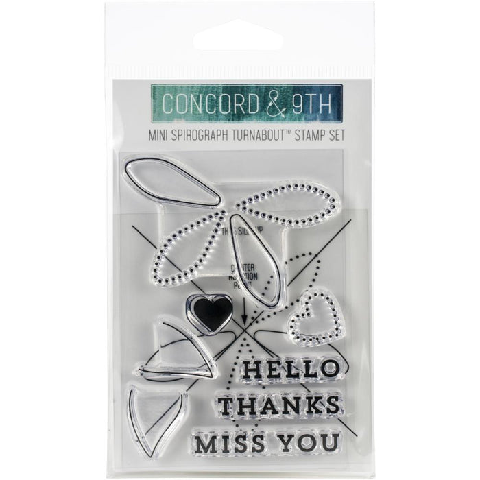 Concord & 9th Clear Stamps 3"X4" - Mini Spirograph Turnabout