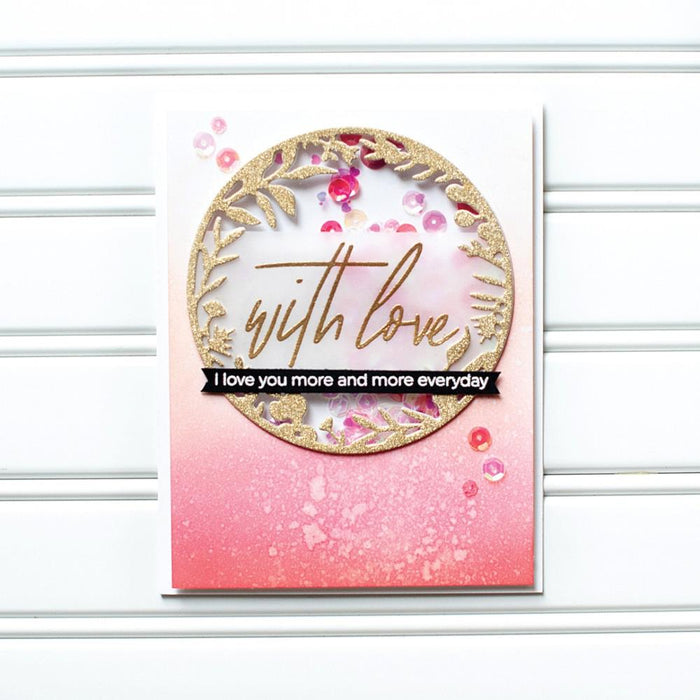 Pinkfresh Studio Clear Stamp Set 6"X8" - Scripted Bold Sentiments 1