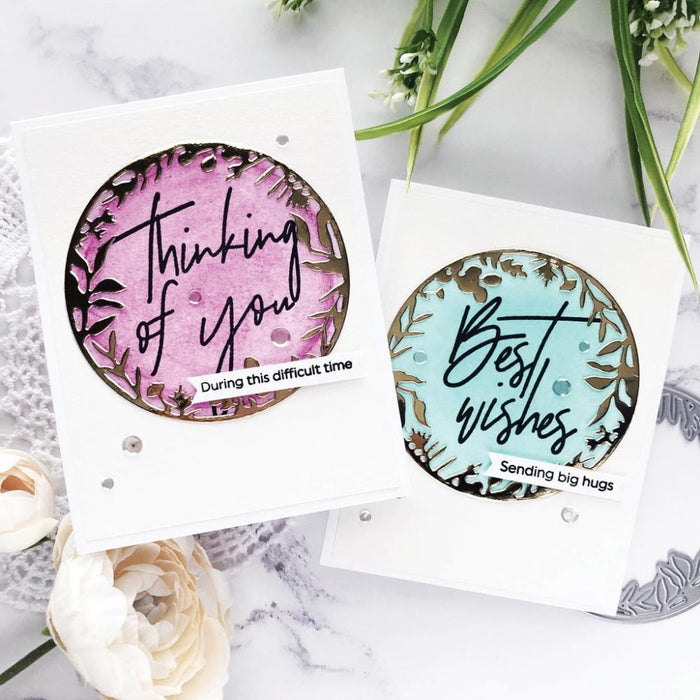 Pinkfresh Studio Clear Stamp Set 6"X8" - Scripted Bold Sentiments 1