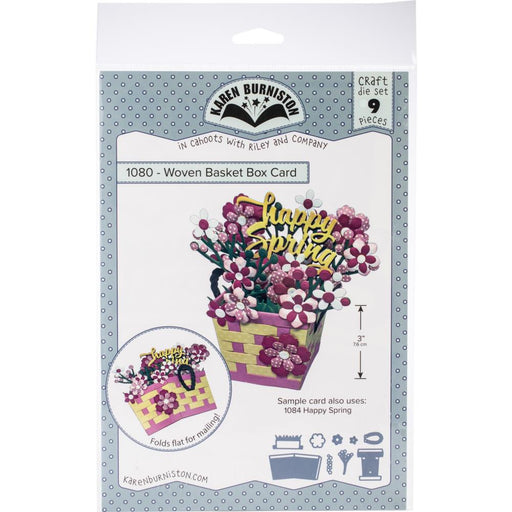 Karen Burniston Dies - Woven Basket Box Card