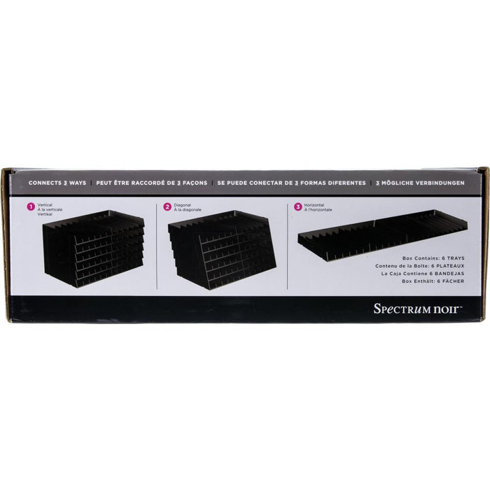 spectrum noir aufbewahrung Spectrum Noir Marker Storage Trays Black 6/Pkg - Empty