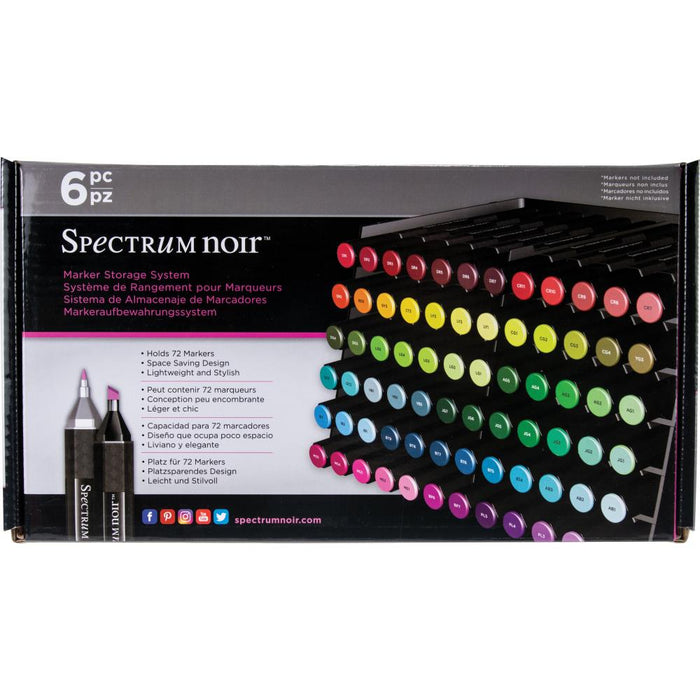 spectrum noir aufbewahrung Spectrum Noir Marker Storage Trays Black 6/Pkg - Empty