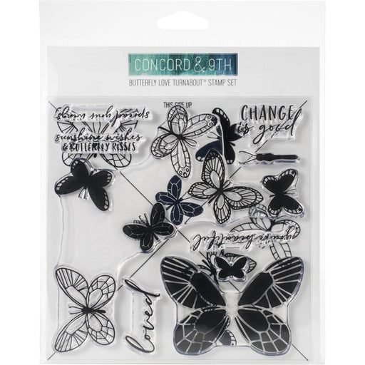 Concord & 9th Clear Stamps 6"X6" - Butterfly Love Turnabout