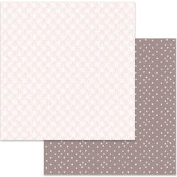 Stamperia Double-Sided Cardstock 12"X12" Texture White Flowers On Pink Background