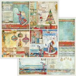 Stamperia Double-Sided Cardstock 12"X12" 4 Frames Christmas