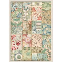 Stamperia Rice Paper Sheet A4 Patchwork