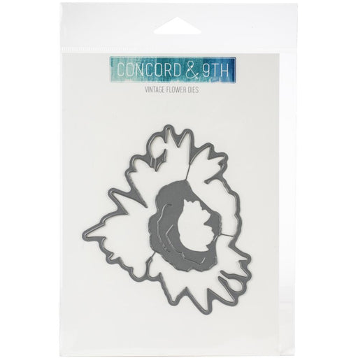 Concord & 9th Dies - Vintage Flowers +stamp