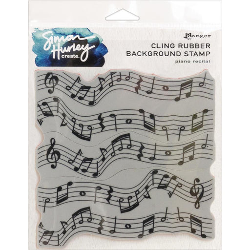 Simon Hurley Cling Stamps 6"X6" -  Piano Recital