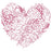 Couture Creations Peaceful Peonies Mini Stamp - Floral Heart 1.9"X1.9"