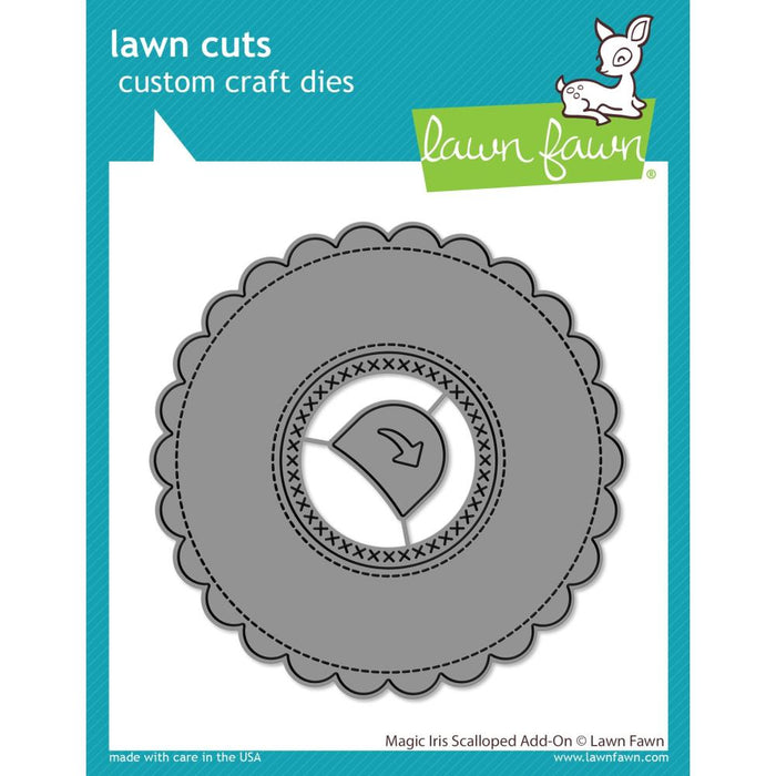 Lawn Cuts Custom Craft Die - Magic Iris Scalloped Add-On