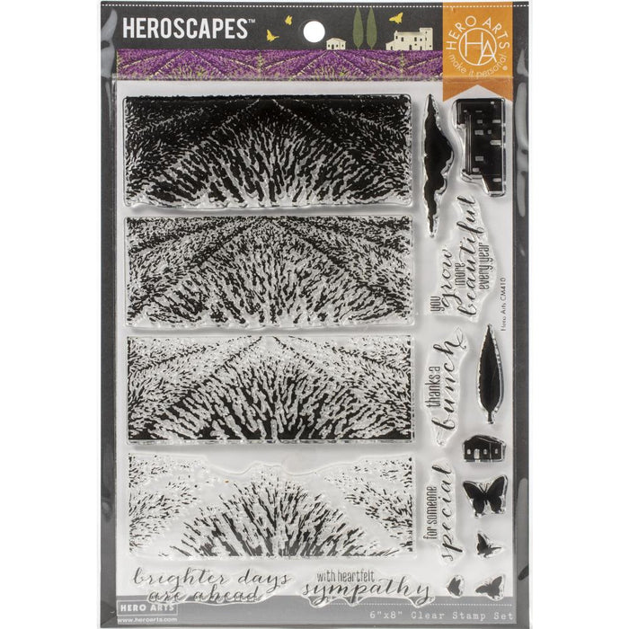 Hero Arts Color Layering Clear Stamps 4"X6" - Lavender Field
