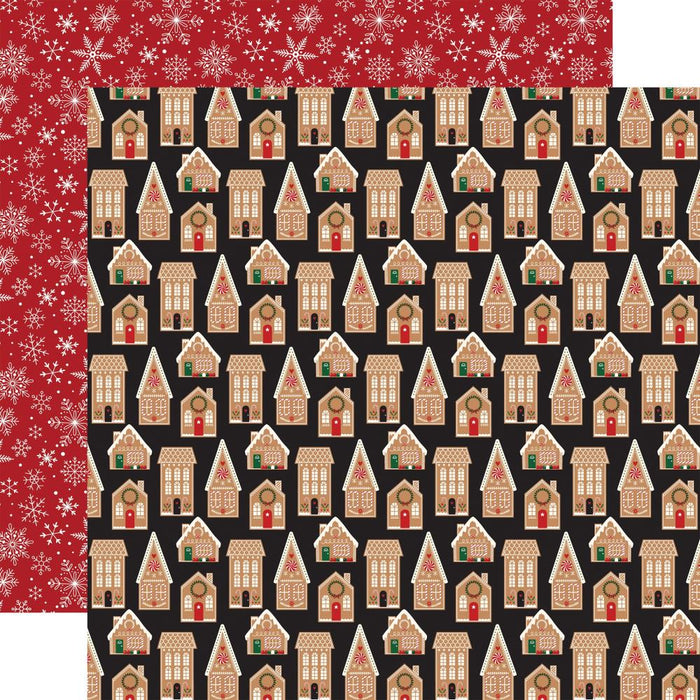 A Gingerbread Christmas Double-Sided Cardstock 12"X12"