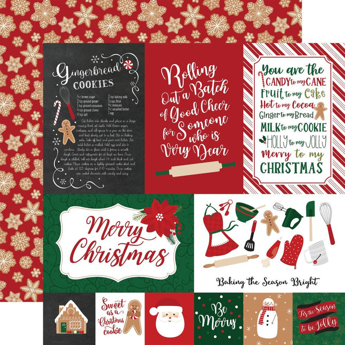 A Gingerbread Christmas Double-Sided Cardstock 12"X12"